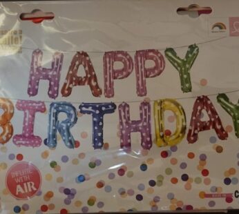 HAPPY BIRTHDAY FOIL BALOONS 13 PCS SET