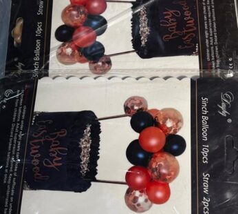 BALLOON CAKE TOPPER WITH SPARKLES