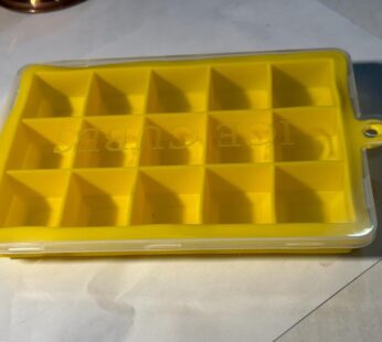 SILICON ICE TRAY 7″X5″ WITH PLASTIC COVER