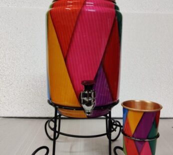 COPPER MATKA WITH STAND MINA 5 LTR