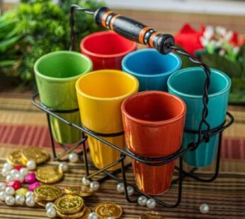 Glass with stand (6 colors)