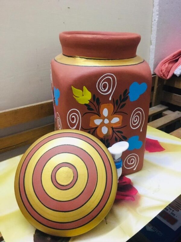3 LTR SQUARE WATER JAR PAINTING - Image 5