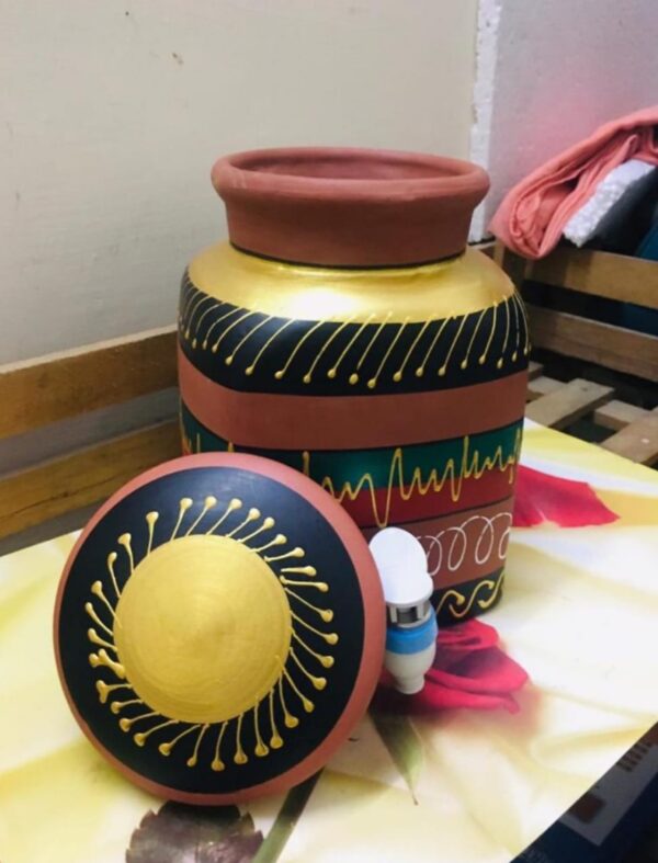 3 LTR SQUARE WATER JAR PAINTING - Image 2