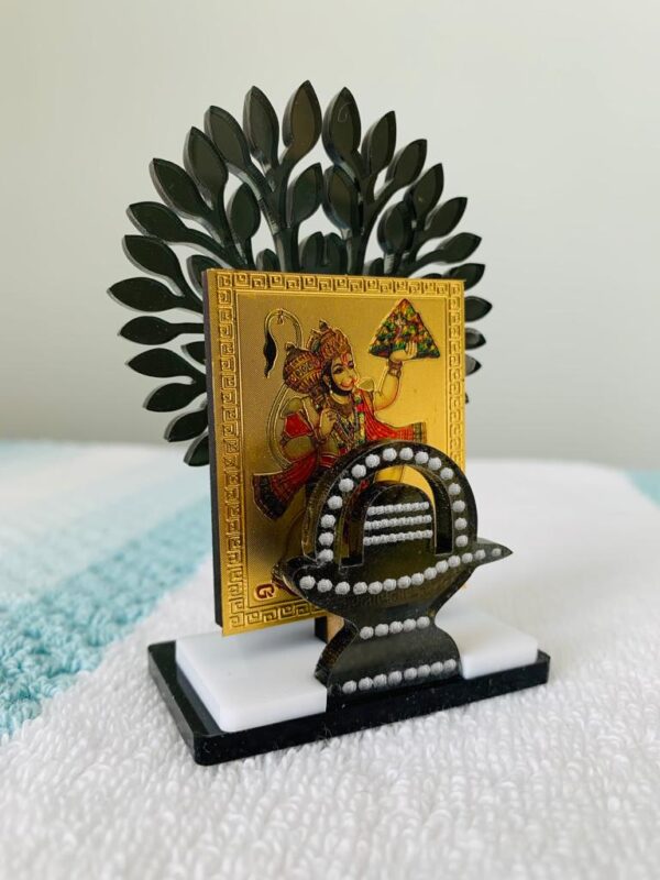 HANUMAN SHIVLING TREE  3 LAYER PHOTO - Image 2