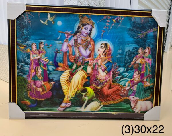 5D PHOTO WITH FRAME (30*22") RADHEY KRISHAN 3