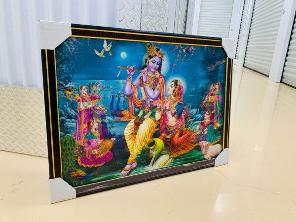 5D PHOTO WITH FRAME (30*22") RADHEY KRISHAN 3 - Image 3