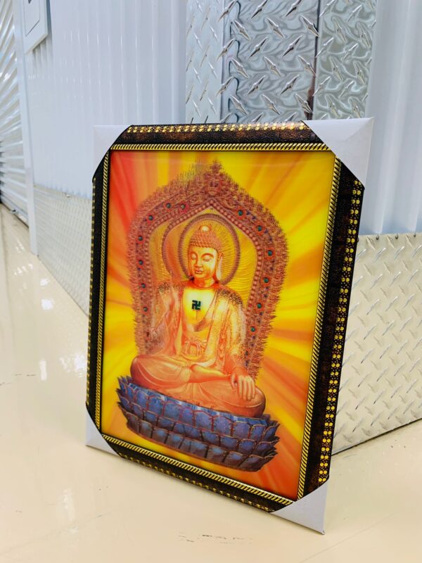 5D PHOTO WITH FRAME (17.5*13.5") BUDDHA POTRAIT - Image 2