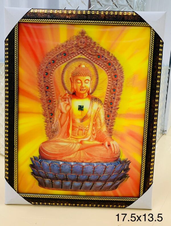 5D PHOTO WITH FRAME (17.5*13.5") BUDDHA POTRAIT